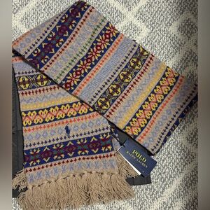 NWT Ralph Lauren wool blend Knit scarf